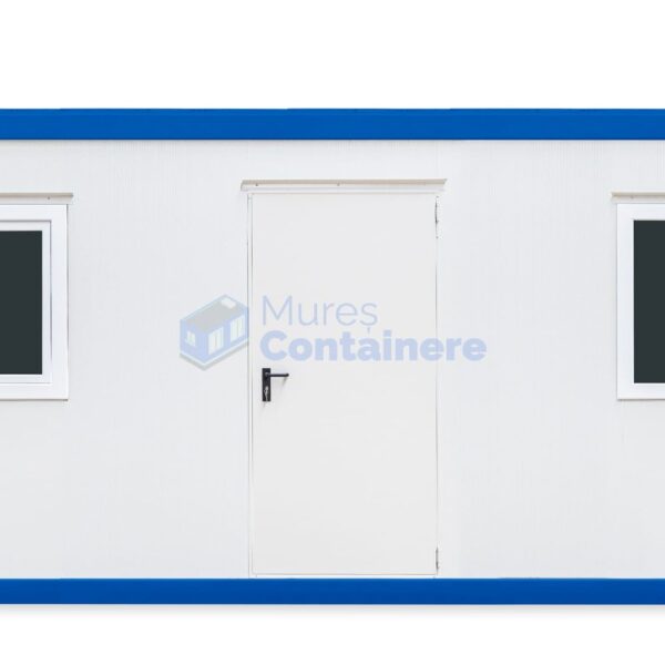 container birou mures 6metri 2geamuri albastru