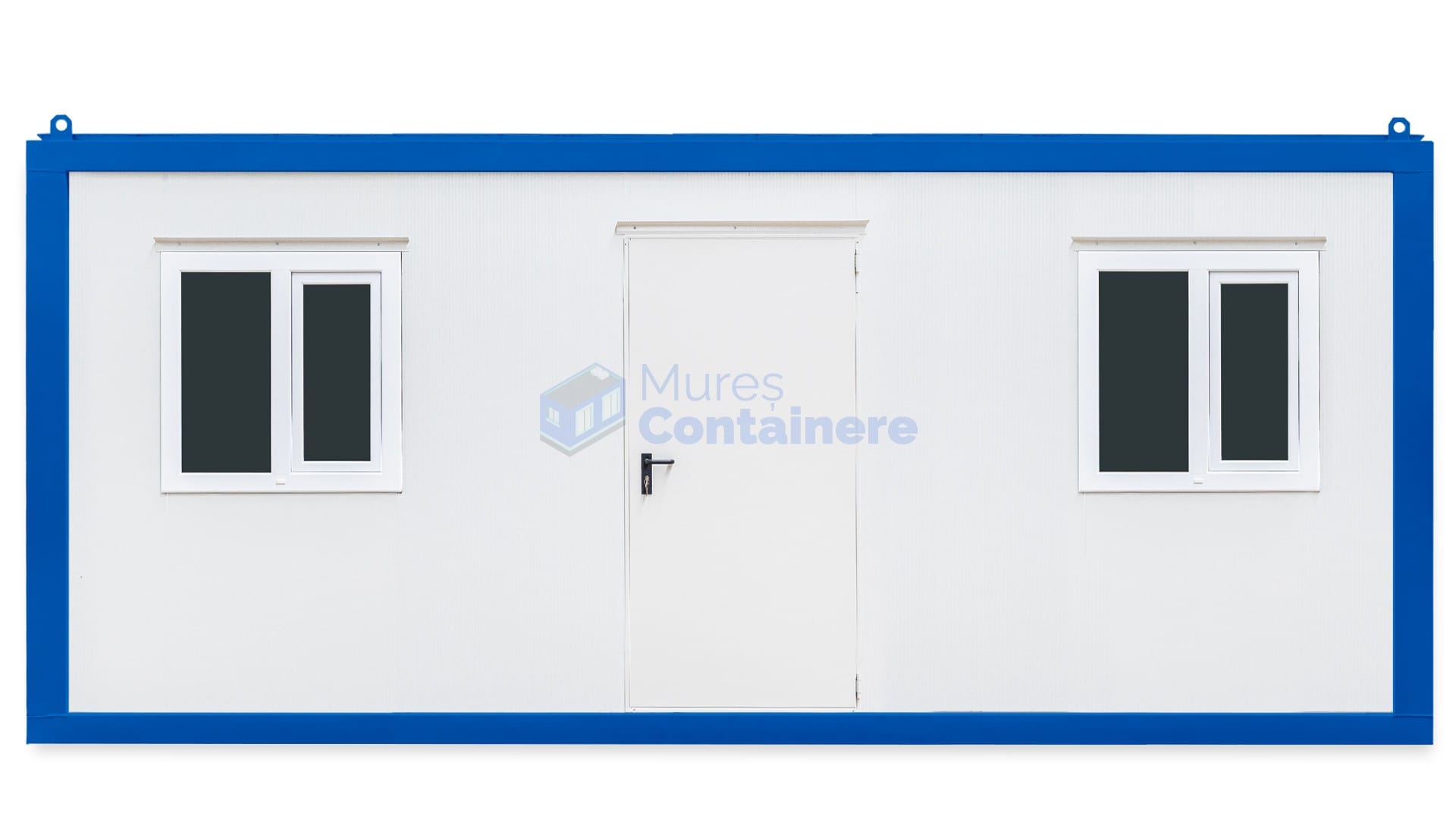 container birou mures 6metri 2geamuri albastru
