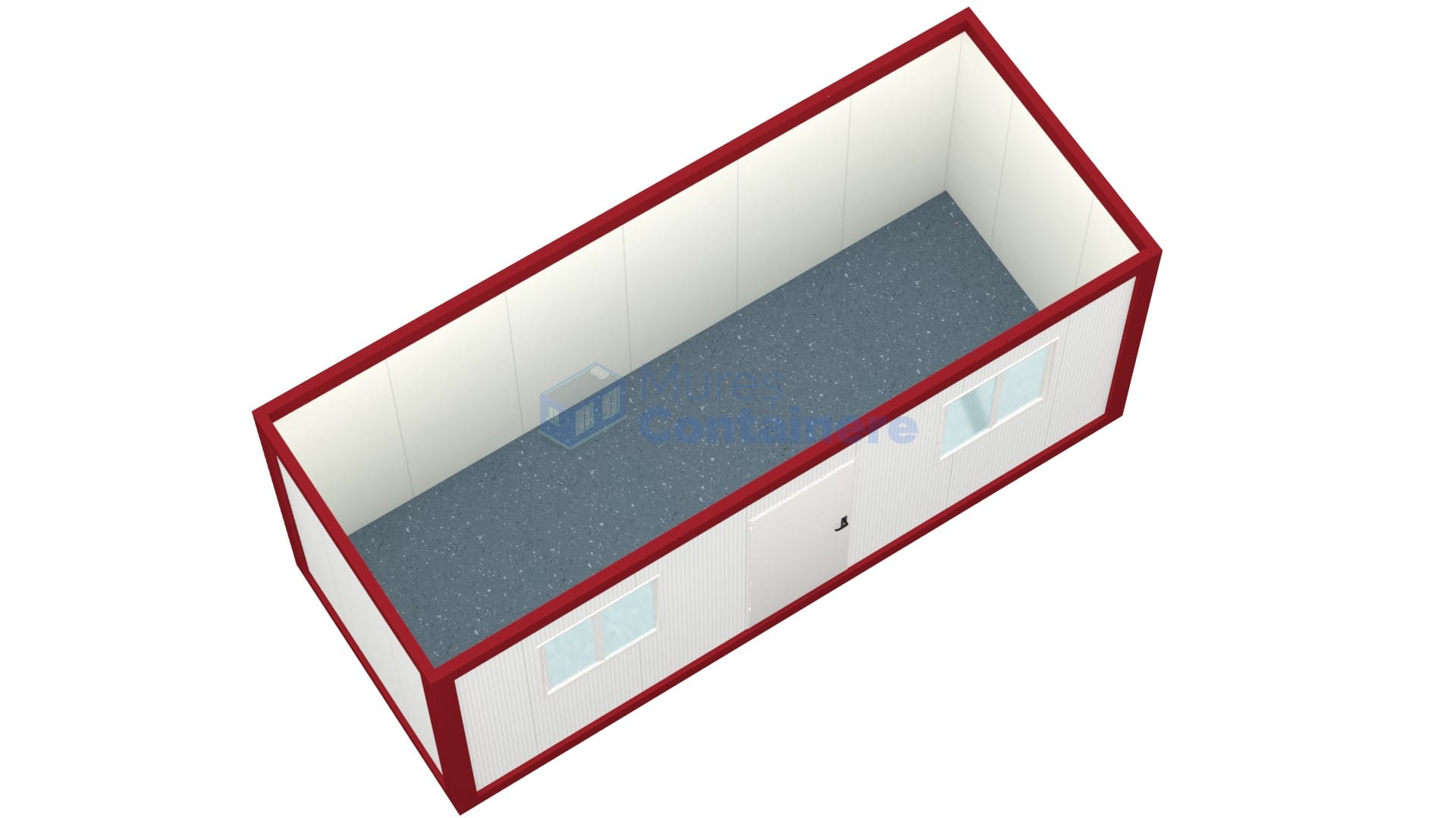 container birou mures 6metri 2geamuri rosu2