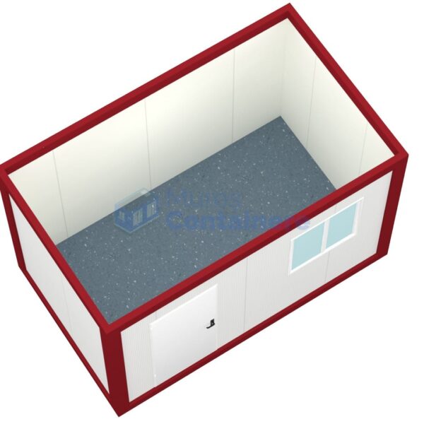 container santier mures 4metri 1geam rosu1