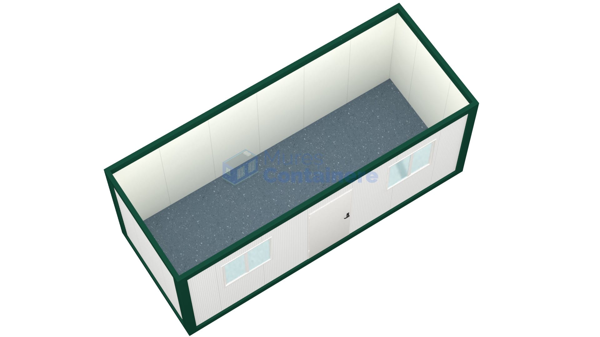 container santier mures 6metri 2geamuri verde2